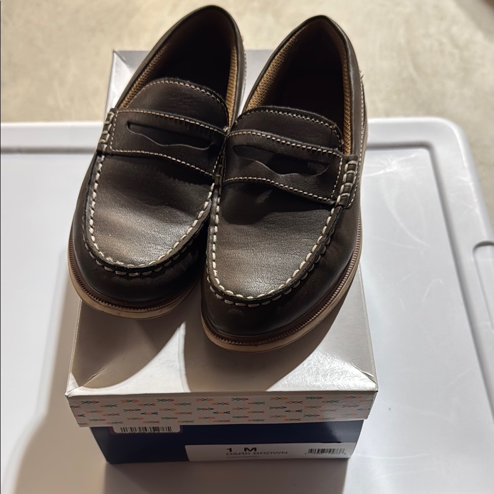 Boy’s Brown Leather Loafers